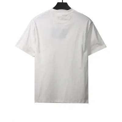  Prada triangle overlapping leather label short sleeve T-Shirts 02
