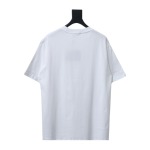 Prada wave line triangle embroidered short-sleeved T-shirt T-Shirts