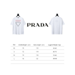 Prada wave line triangle embroidered short-sleeved T-shirt T-Shirts