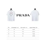 Prada wave line triangle embroidered short-sleeved T-shirt T-Shirts
