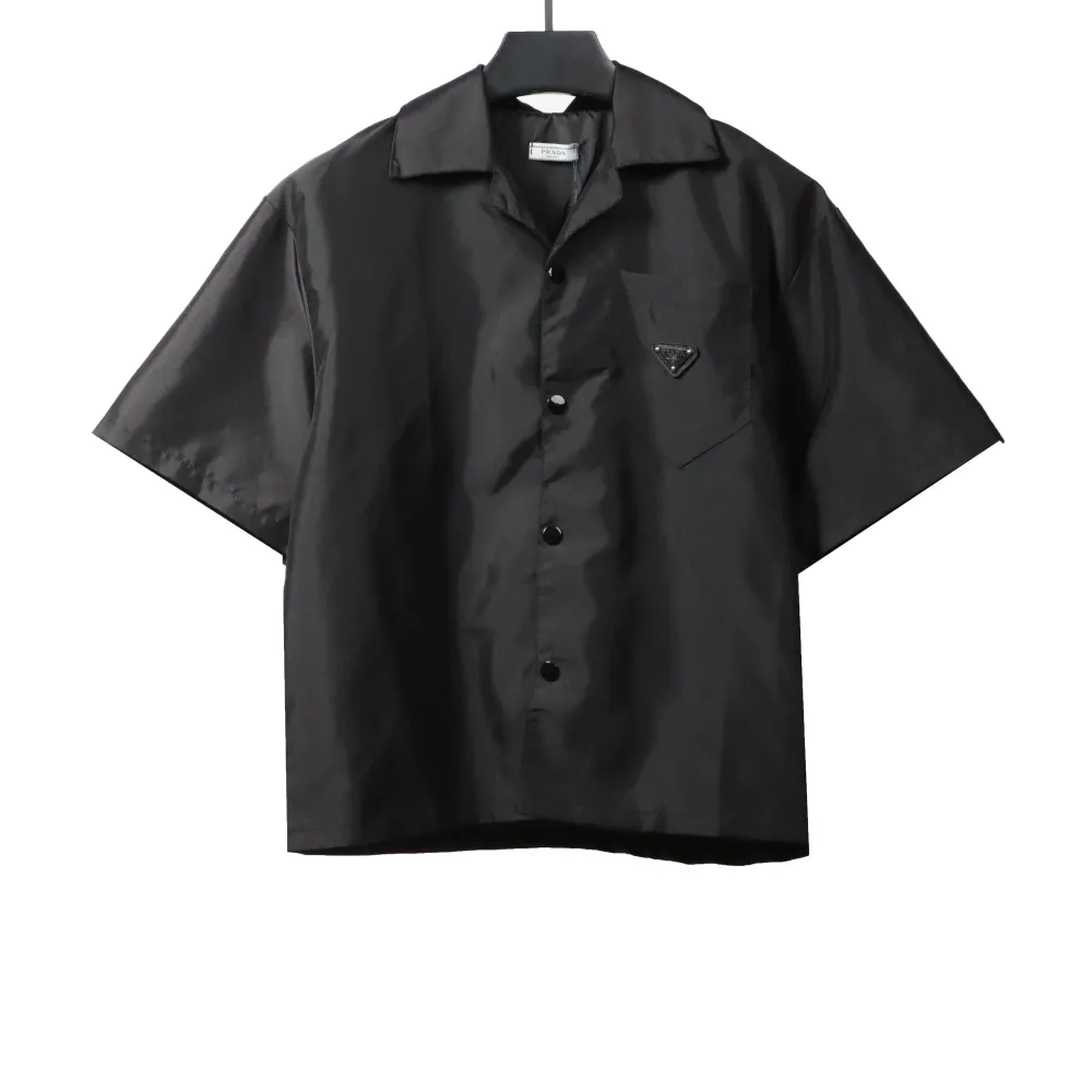  Prada workwear nylon short-sleeved shirt T-Shirts