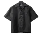  Prada workwear nylon short-sleeved shirt T-Shirts