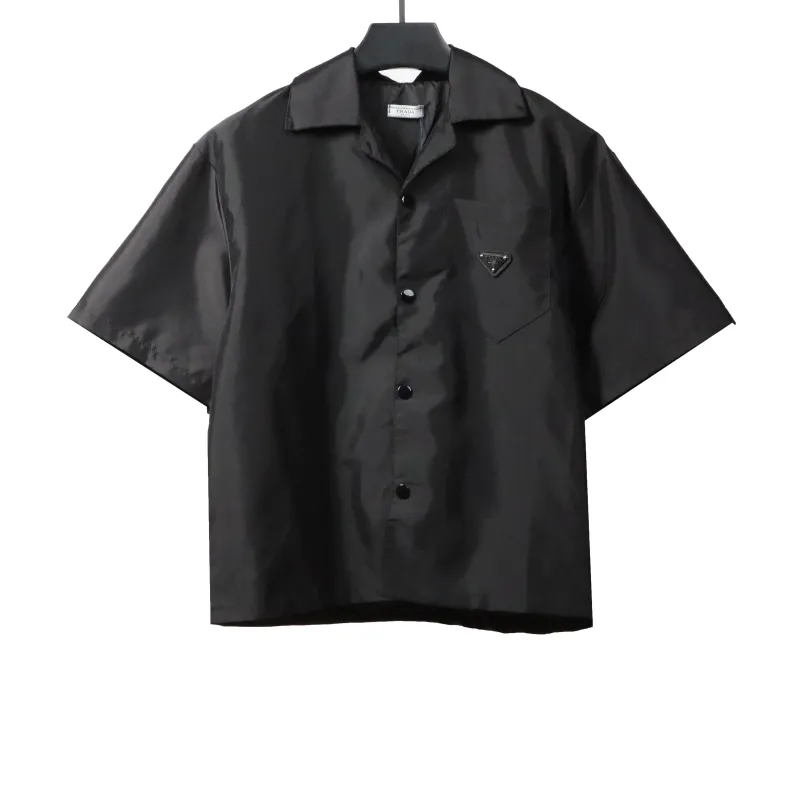  Prada workwear nylon short-sleeved shirt T-Shirts