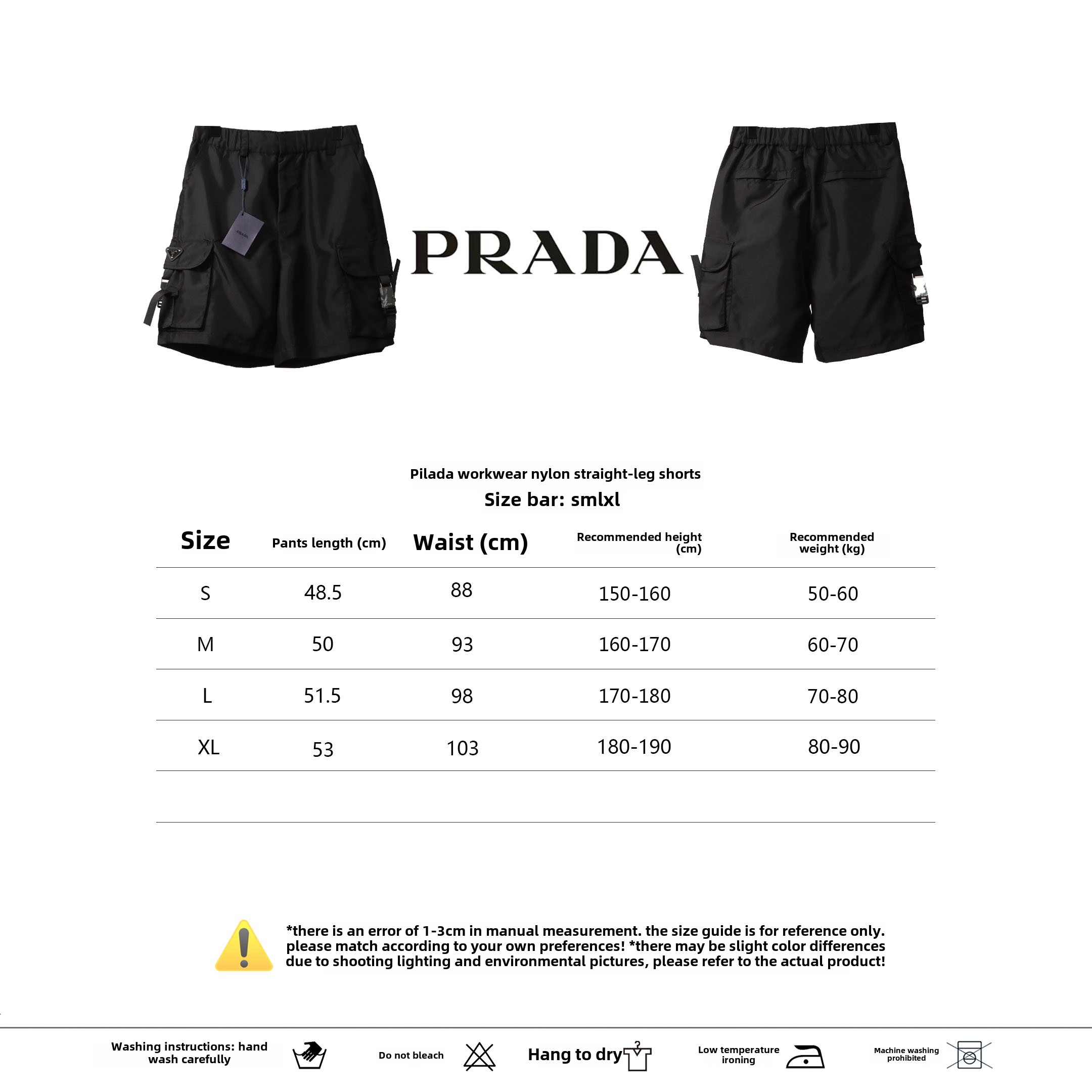 Prada workwear nylon straight Short Pants