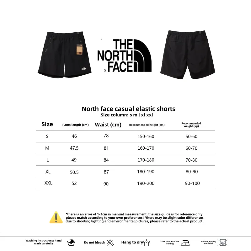 The North Face casual elastic Short Pants black