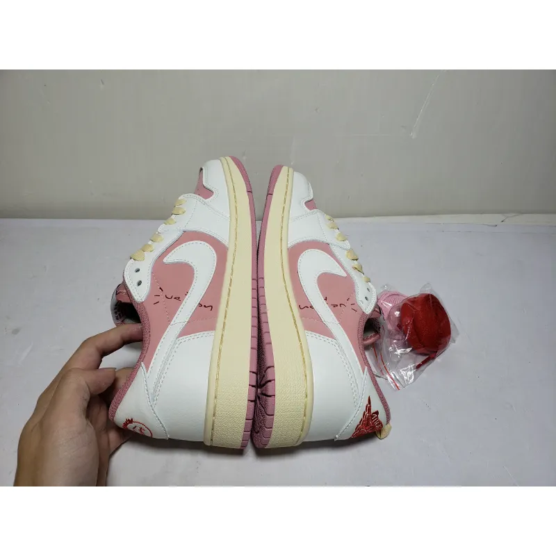 Uabat Travis Scott x Air Jordan 1 Low GET White Pink DM7866-600