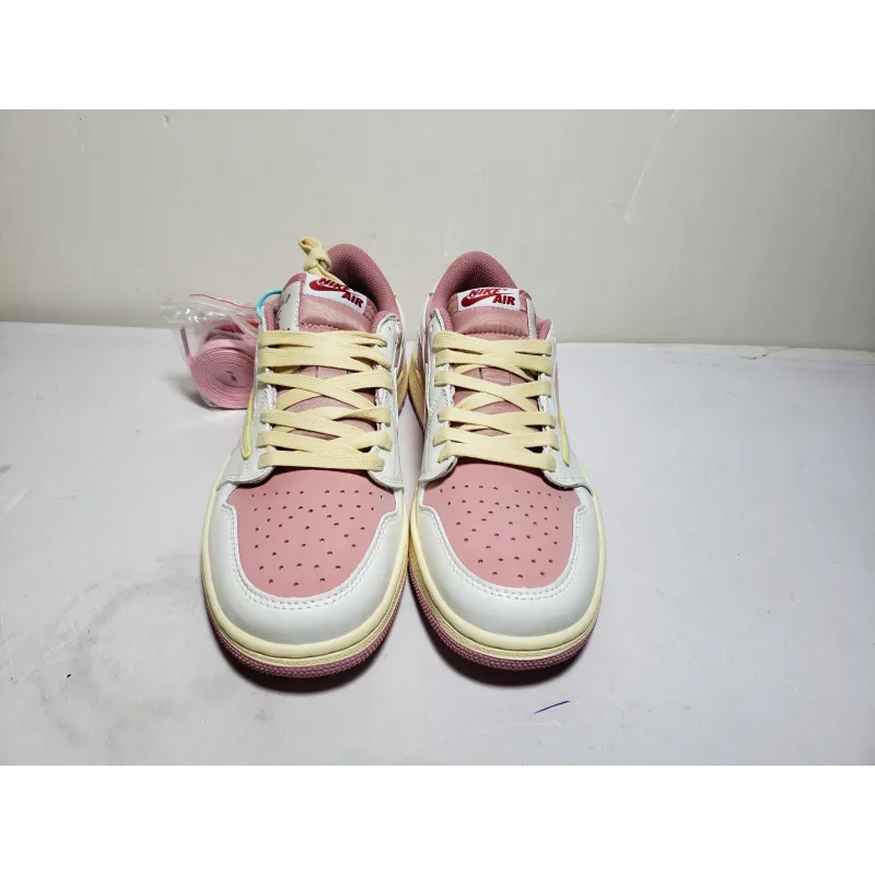 Uabat Travis Scott x Air Jordan 1 Low GET White Pink DM7866-600