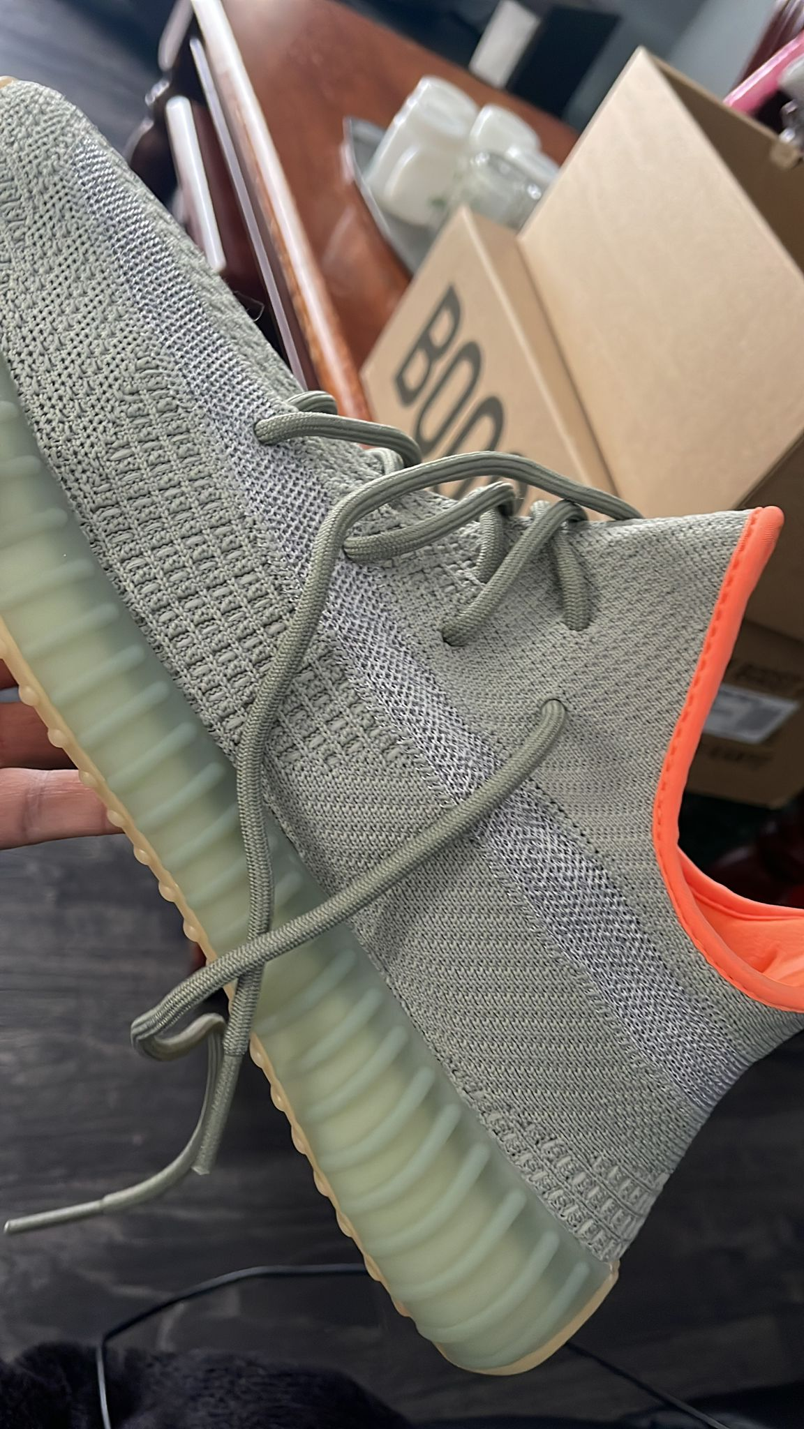 OG Yeezy Boost 350 V2 Desert Sage,FX9035 review uabat reviews 02