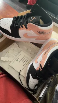 OG Air Jordan 1 Mid Crimson Tint,554725-133 review 0