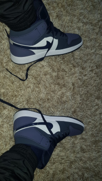 OG Air Jordan 1 Mid Obsidian Sanded Purple, 554724-445 review 1