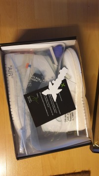 Uabat Jordan 1 Retro High Off-White University Blue,AQ0818-148 review 1
