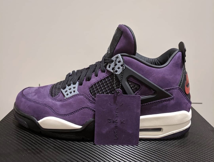 Uabat Jordan 4 Retro Travis Scott Purple, AJ4-766302 review Joe