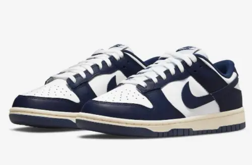 Uabat Retro navy blue color! The new Dunk Low official image is exposed!