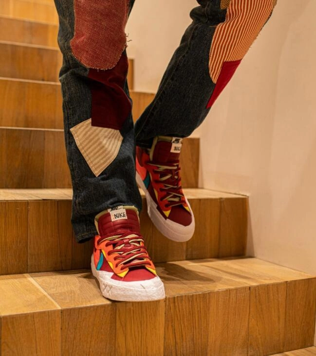 uabat shoes sacai x KAWS x Nike Blazer Low