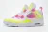 Perfectkicks Jordan 4 Retro White Lemon Pink  ,CV7808-100