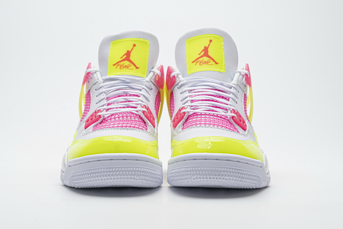  Perfectkicks Jordan 4 Retro White Lemon Pink  ,CV7808-100