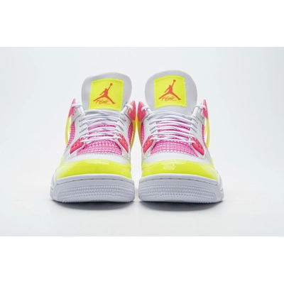  Perfectkicks Jordan 4 Retro White Lemon Pink  ,CV7808-100 02