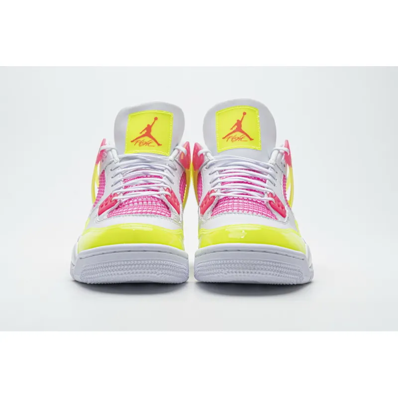  Perfectkicks Jordan 4 Retro White Lemon Pink  ,CV7808-100