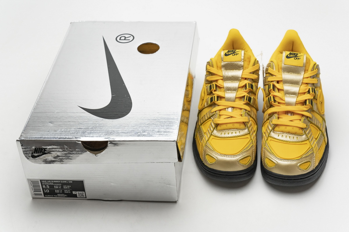 PK Air Rubber Dunk SB Off-White University Gold，CU6015-700