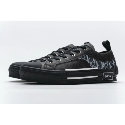  Perfectkicks Dior B23 HT Oblique Transparency Low H565 White Black 01