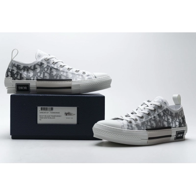  Perfectkicks Dior B23 HT Oblique Transparency Low H565 White Black 02