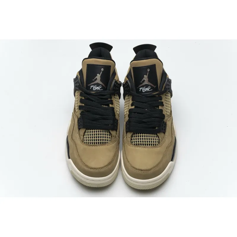 【Free Shipping】 Perfectkicks Jordan 4 Retro Fossil,AQ9129-200