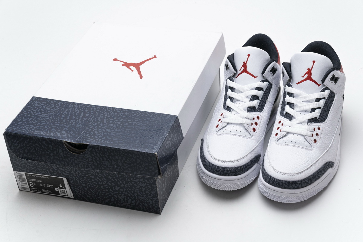  Perfectkicks Jordan 3 Retro SE Fire Red Denim,CZ6431-100 