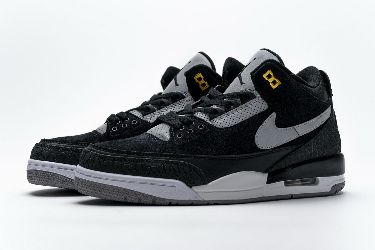  Perfectkicks Jordan 3 Retro Tinker Black Cement Gold,CK4348-007