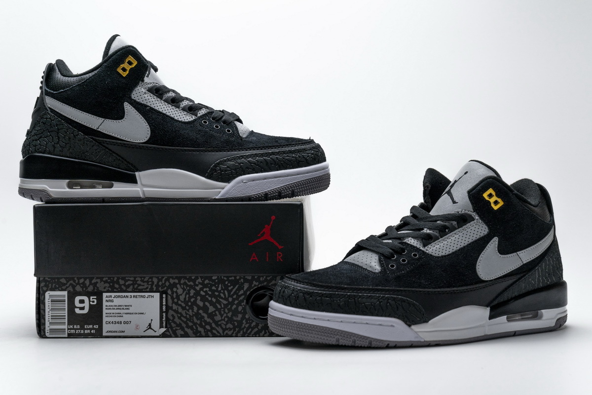  Perfectkicks Jordan 3 Retro Tinker Black Cement Gold,CK4348-007