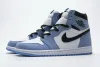 GET Jordan 1 Retro High White University Blue Black,555088-134