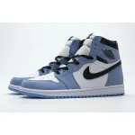  GET Jordan 1 Retro High White University Blue Black,555088-134