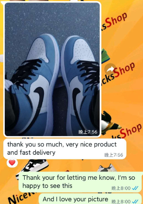  GET Jordan 1 Retro High White University Blue Black,555088-134