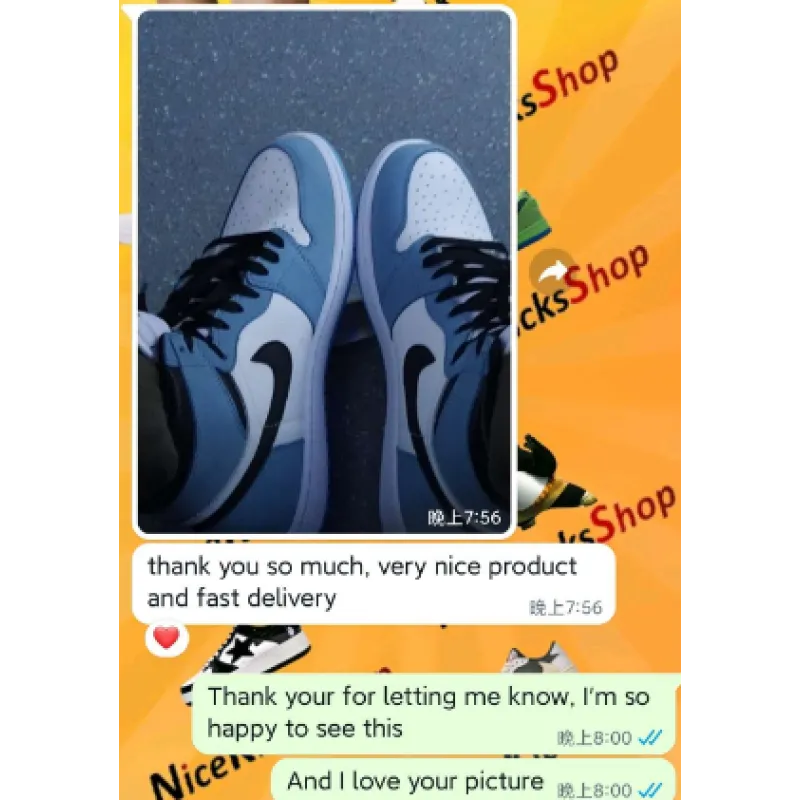  GET Jordan 1 Retro High White University Blue Black,555088-134