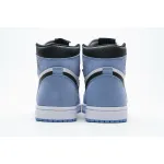  GET Jordan 1 Retro High White University Blue Black,555088-134