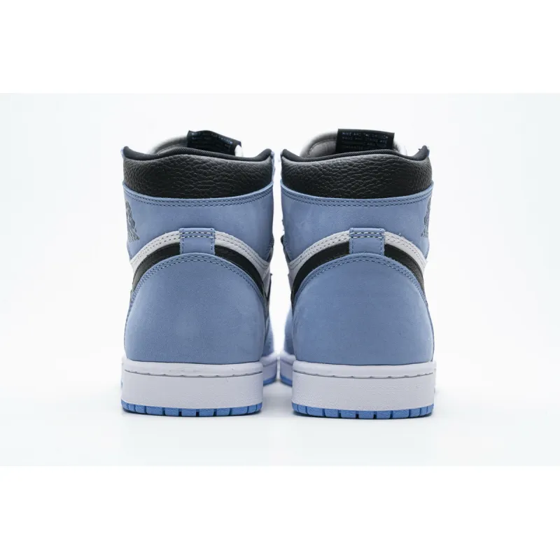  GET Jordan 1 Retro High White University Blue Black,555088-134