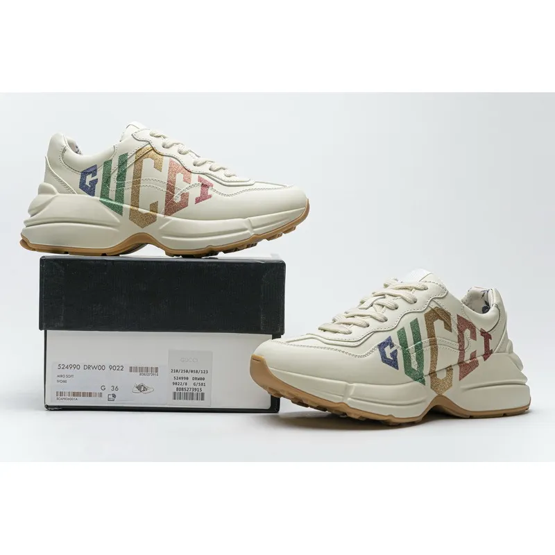  PK Gucci Rhyton Rainbow Glitter,524990 DRW00 9022