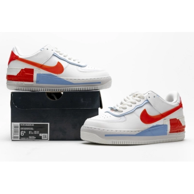 GET Air Force 1 Shadow Summit White Team Orange,CQ9503-100 02