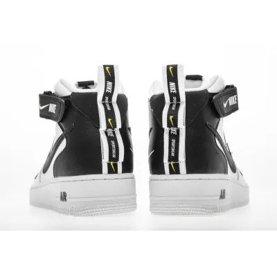 GET Air Force 1 Mid Utility White Black,804609-103 02