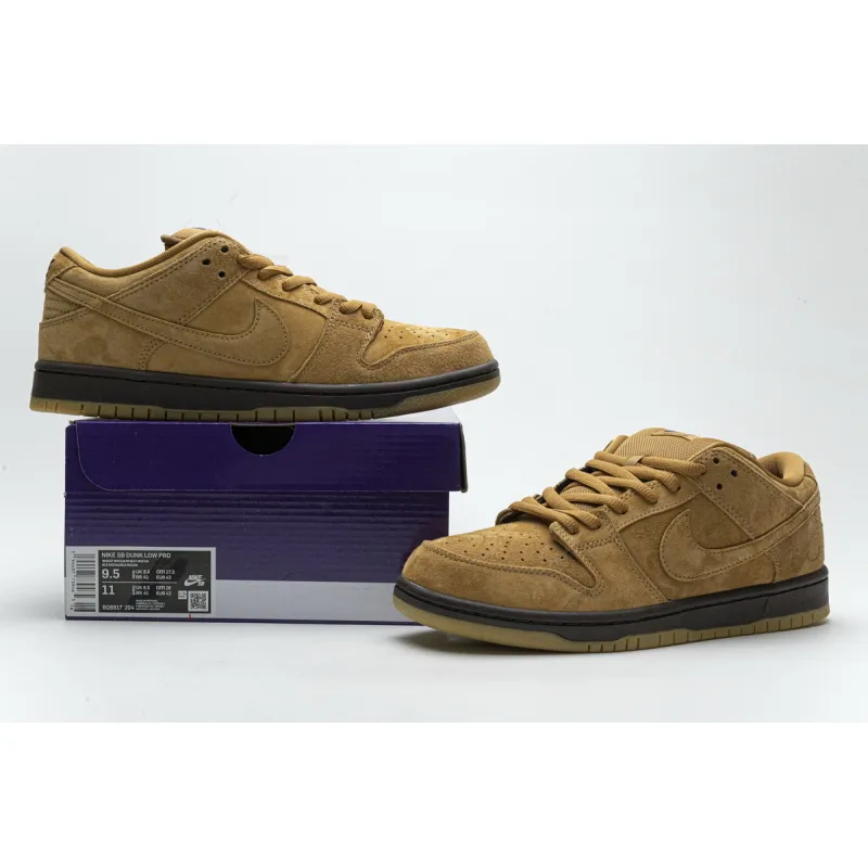 GET SB Dunk Low Wheat,BQ6817-204