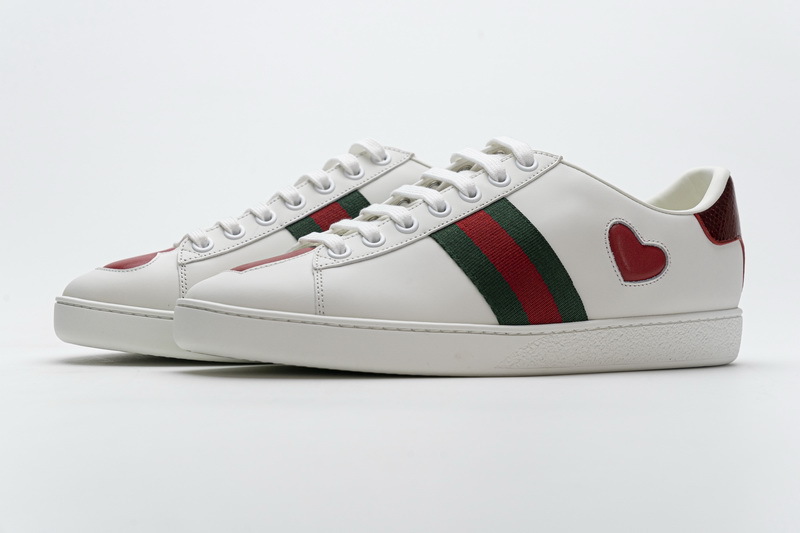 PK Gucci Ace Embroidered Hearts，603697 435638 A38M0 9074