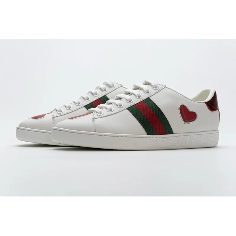  PK Gucci Ace Embroidered Hearts，603697 435638 A38M0 9074