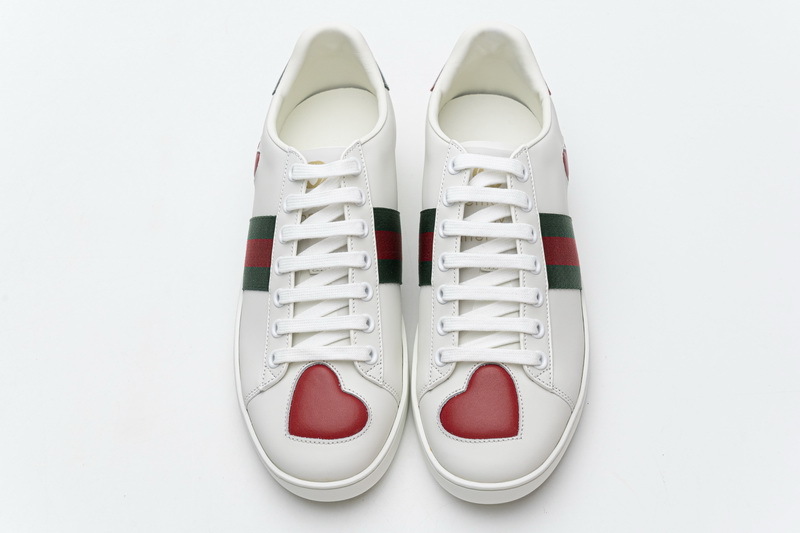 PK Gucci Ace Embroidered Hearts，603697 435638 A38M0 9074