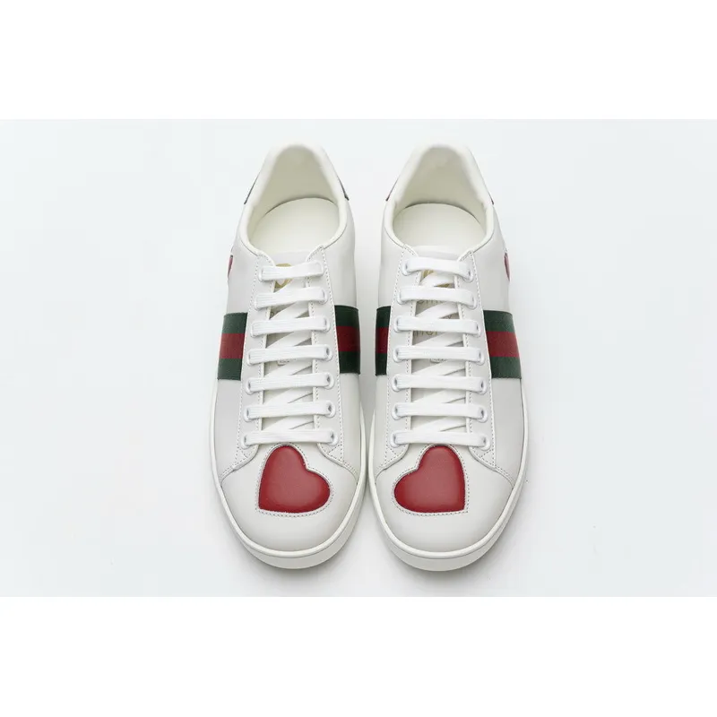 PK Gucci Ace Embroidered Hearts，603697 435638 A38M0 9074