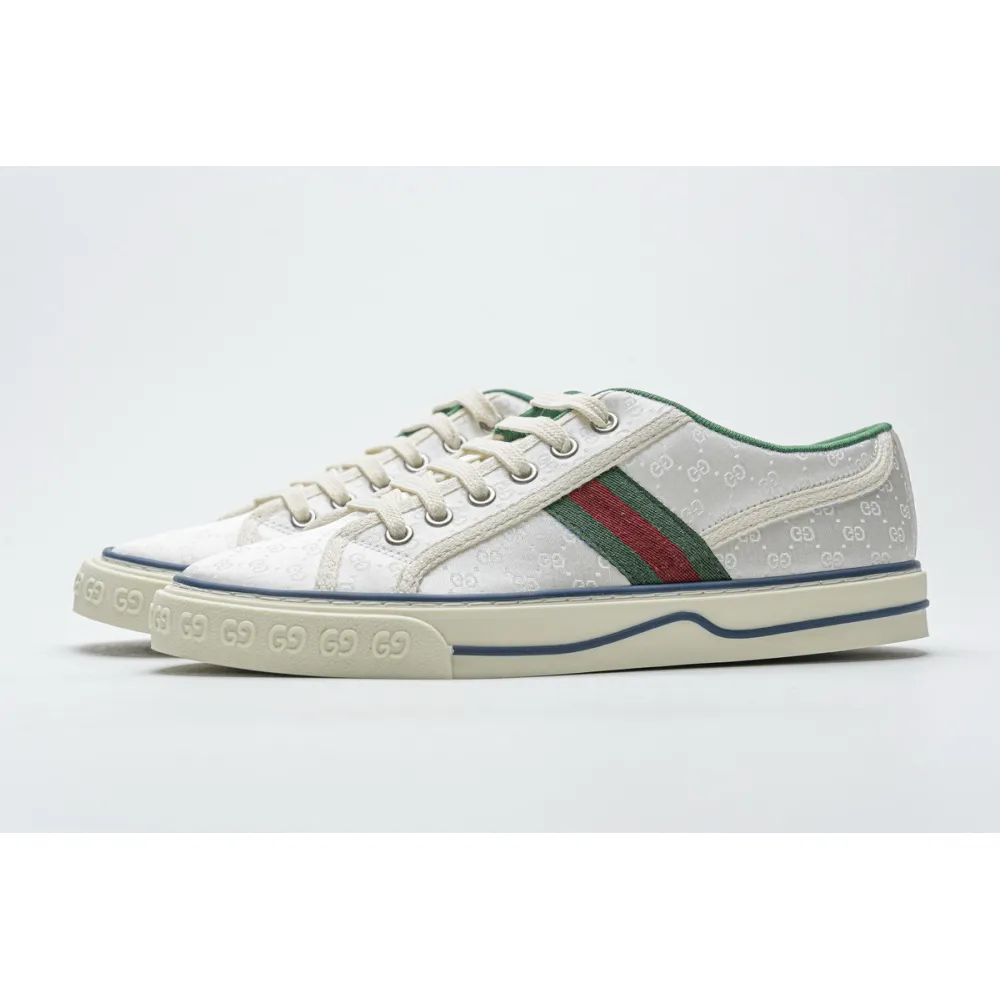  PK Gucci Tennis 1977 Mini GG White,606111 99W90 9085