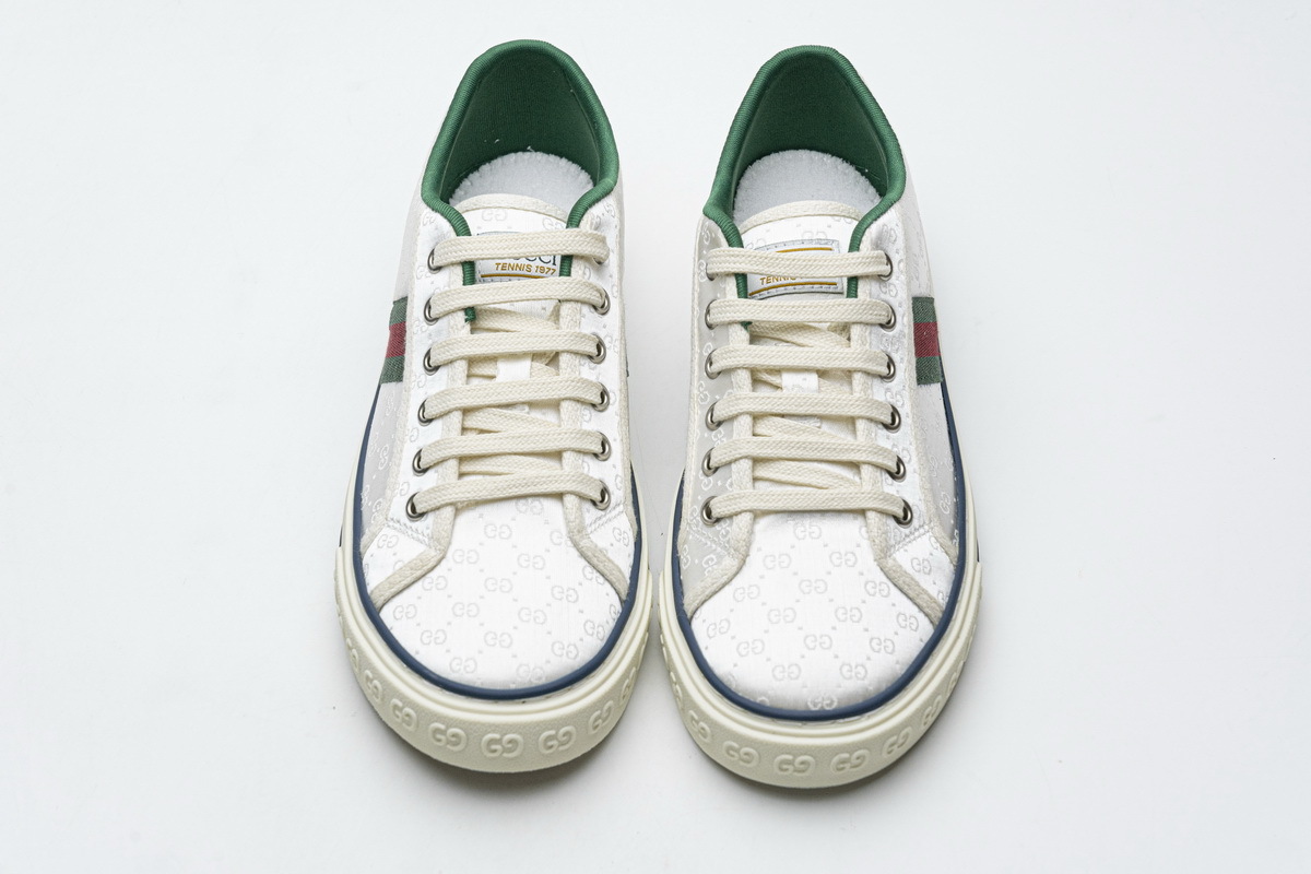  PK Gucci Tennis 1977 Mini GG White,606111 99W90 9085