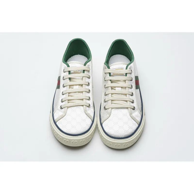  PK Gucci Tennis 1977 Mini GG White,606111 99W90 9085