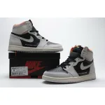 GET Jordan 1 Retro High Neutral Grey Hyper Crimson,555088-018