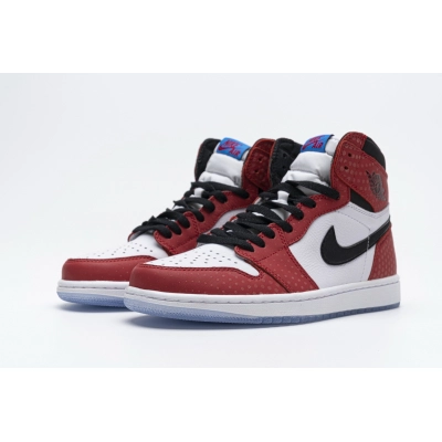  GET Jordan 1 Retro High Spider-Man Origin Story ,555088-602 01