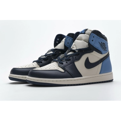  GET Jordan 1 Retro High Obsidian UNC ,555088-140 01