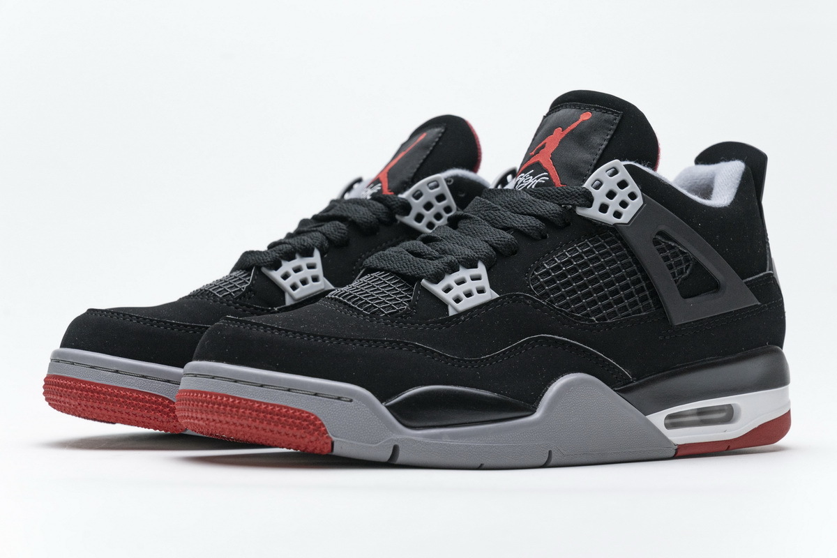 Nice Kicks Perfectkicks Jordan 4 Retro Bred ,308497-060 - Nicekicksshop.org